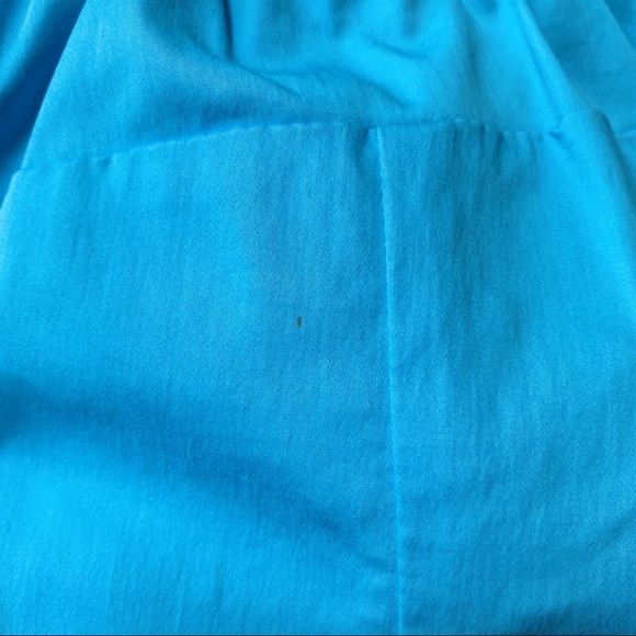 Vibrant Blue Cropped Ankle Pants with Relaxed Fit - Picture 8 of 8